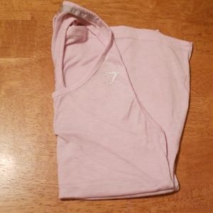 Pink gymshark tank top